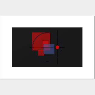 geometrical minimalist abstract design Posters and Art